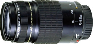 Canon EF75-300mm f/4-5.6 USM telephoto zoom lens
