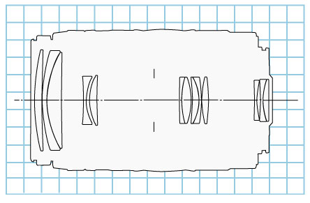 EF90-300mm f/4.5-5.6 telephoto zoom lens block diagram