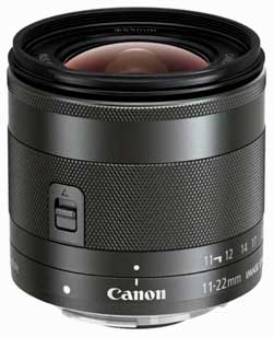 EF-M 11-22mm f/4-5.6 IS STM standard zoom lens