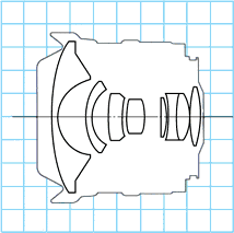 Canon EF15mm f/2.8 Fisheye  lens internal construction