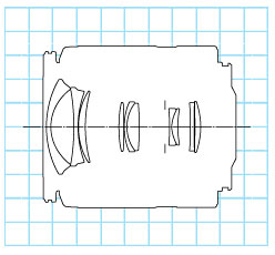 Canon EF28-90mm f/4-5.6 standard zoom lens block diagram