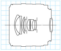 Canon EF35-70mm f/3.4-4.5 standard zoom lens block diagram