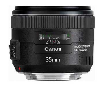 Canon EF 35mm f/2 IS USM lens