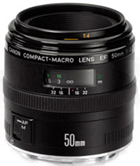 Canon EF 50mm f/2.5 Compact Macro lens