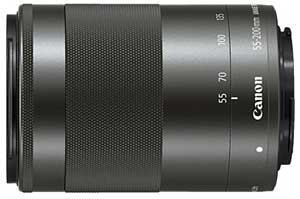 Canon EF-M 55-200mm f/4.5-6.3 IS STM compact zoom lens