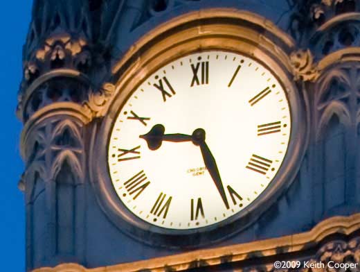 detail of clock tower image